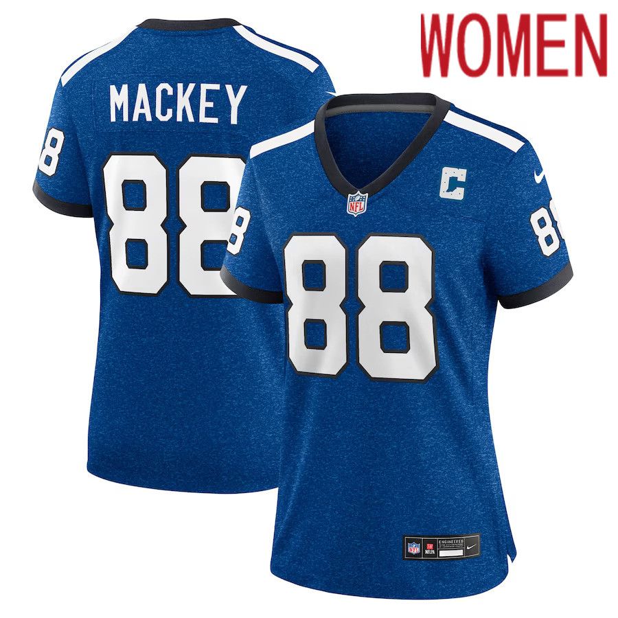 Women Indianapolis Colts #88 John Mackey Nike Royal Indiana Nights Alternate Game NFL Jersey->women nfl jersey->Women Jersey